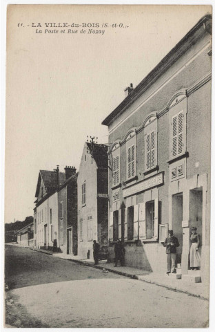 VILLE-DU-BOIS (LA). - La poste et la rue de Nozay [Editeur Cosson]. 