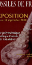 PALAISEAU. - Exposition : Fossiles de France, Ecole polytechnique, 4 septembre-30 septembre 2000. 