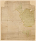 CHAMARANDE. - Chantiers 51-54, [déchiré], s.d., 96 x 105 cm. [série incomplète de plans du XVIIIe siècle annotés en vert] 