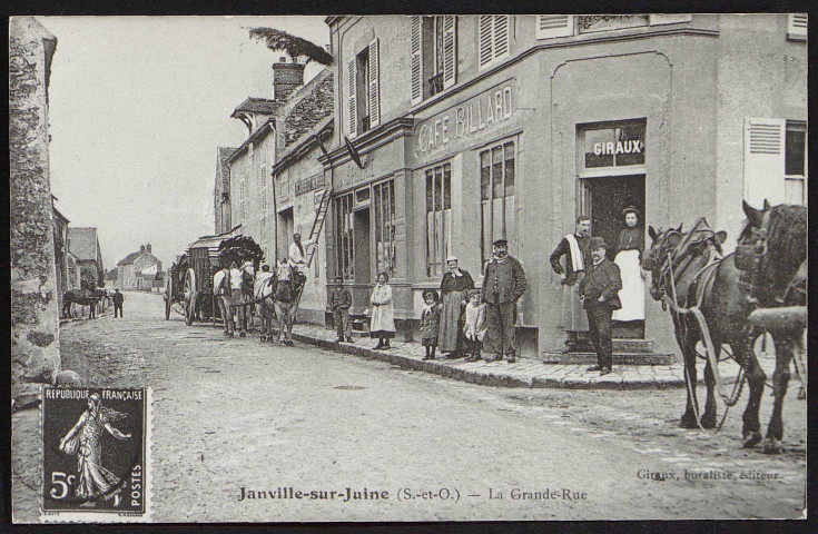 Janville-sur-Juine.- La Grande rue [1965-1972]. 
