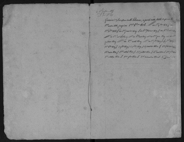 FERTE-ALAIS (LA), bureau de l'enregistrement. - Tables des successions. - Vol. 3 : 1er août 1811 - 1er janvier 1821. 