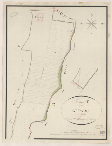 LIMOURS-EN-HUREPOIX. - Section E : Grand Parc (le), 1ère feuille. 