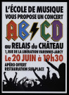 VARENNES-JARCY. - L'école de musique vous propose un concert AB/ CD au Relais du Château, 1, rue de la Libération le 20 juin à 19h 30, apéro offert restauration sur place. 