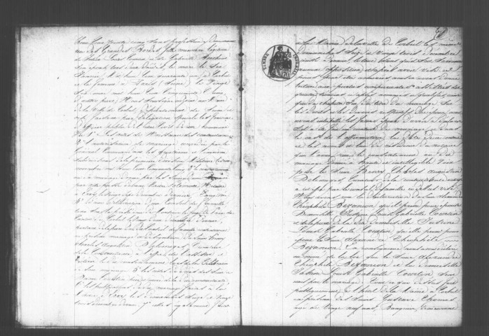 CORBEIL. Mariages : registre d'état civil (1856). 