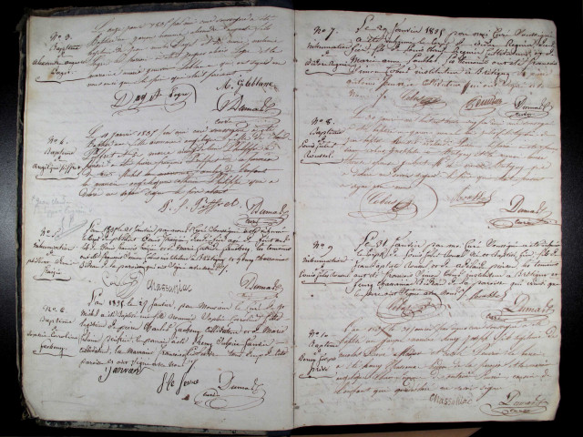 1E20 - Baptêmes, mariages, sépultures (1835-1851)