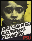 Essonne [Département]. - PARTI SOCIALISTE UNIFIE. Faire leur place aux enfants d'immigrés (1975). 
