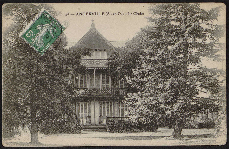 Angerville.- Le chalet, maison bourgeoise (15 septembre 1908). 
