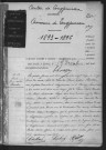 LONGJUMEAU.- Naissances, mariages, décès : registre d'état civil (1893-1896). 
