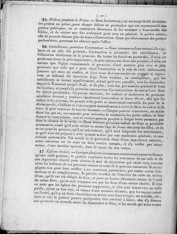 IB2 - Mandements, lettres circulaires, tarifs des mariages, enterrements et droits curiaux.