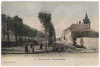 MILLY-LA-FORET. - Route de Paris [Editeur Félix, coloriée]. 