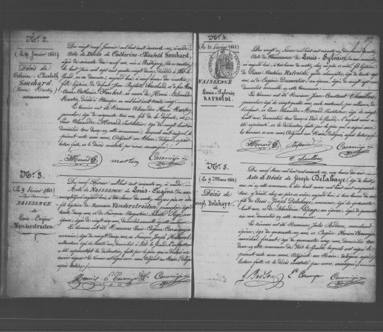 VERT-LE-GRAND. Naissances, mariages, décès : registre d'état civil (1861-1872). 