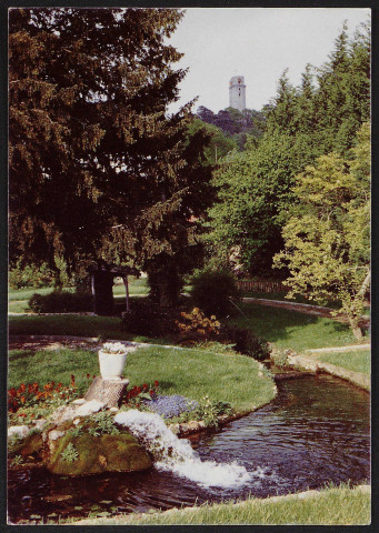 Linas.- Parc de la source et tour de Montlhéry (1991). 