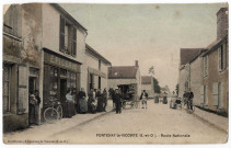 FONTENAY-LE-VICOMTE. - Route Nationale [Editeur Rouffaneau, 1914, coloriée]. 