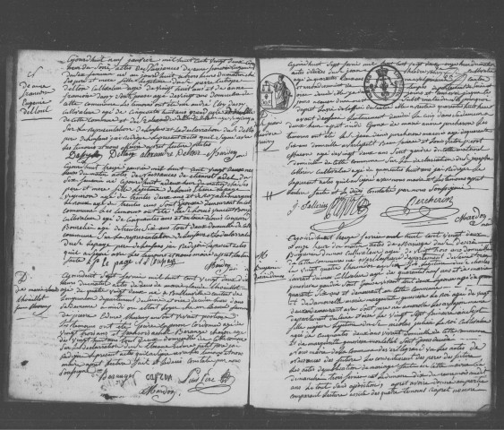 VERT-LE-GRAND. Naissances, mariages, décès : registre d'état civil (1822-1836). 