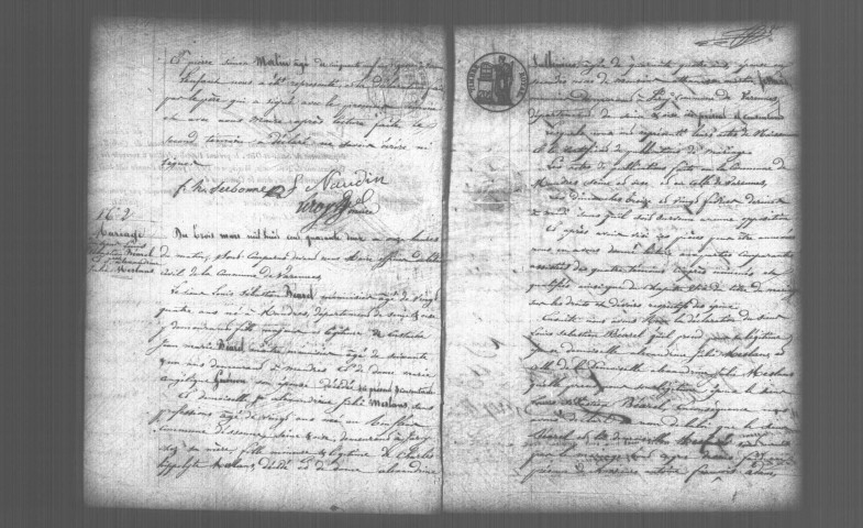 VARENNES-JARCY. Naissances, mariages, décès : registre d'état civil (1842-1862). 