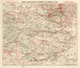 Nouvelle carte cycliste et automobile des environs de PARIS, section sud-ouest, PARIS, TARIDE, 1912. Ech. 1/80 000. Coul. Lég. Dim. 0,60 x 0,505. 