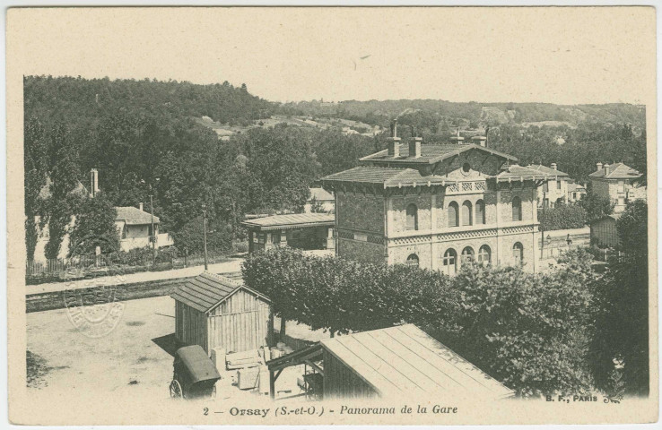 ORSAY. - Panorama de la gare. Edition BF. 