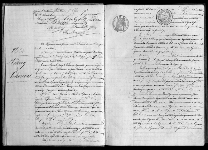 ETAMPES. Mariages : registre d'état civil (1872). 