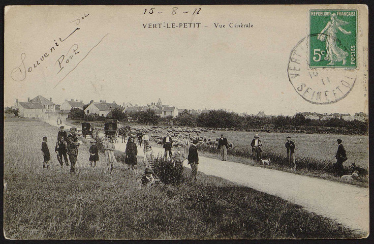 VERT-LE-PETIT.- Vue générale (15 août 1911).