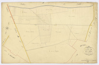 ABBEVILLE-LA-RIVIERE. - Section B - Orme (l'), 2, ech. 1/2500, coul., aquarelle, papier, 67x104 (1831). 