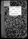 ANGERVILLIERS. - Matrice des propriétés bâties et non bâties : folios 532 à la fin [cadastre rénové en 1934]. 