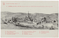 CORBEIL-ESSONNES. - Corbeil en 1610, d'après un dessin de la bibliothèque nationale, attribué à Duniert Joachim, Paul Allorge. 