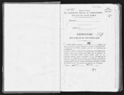 Conservation des hypothèques de CORBEIL. - Répertoire des formalités hypothécaires, volume n° 564 : A-Z (registre ouvert en 1930). 