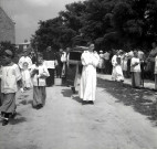 Procession de la chasse reliquaire de SAINT-BLAISE vers la chapelle SAINT-BLAISE, 19 juin 1960. 