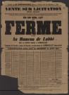 CRACHES [Yvelines]. - Vente sur licitation entre majeurs d'une ferme et de terres labourables, Hameau de Labbé, 21 août 1861. 