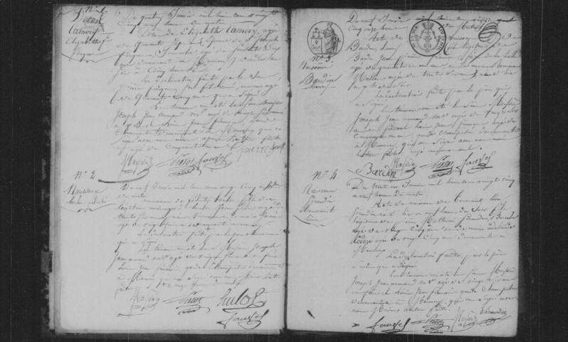 MENNECY. Naissances, mariages, décès : registre d'état civil (1825-1831). 