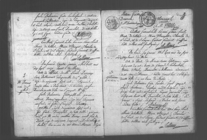 ETAMPES. Décès : registre d'état civil (1817). 