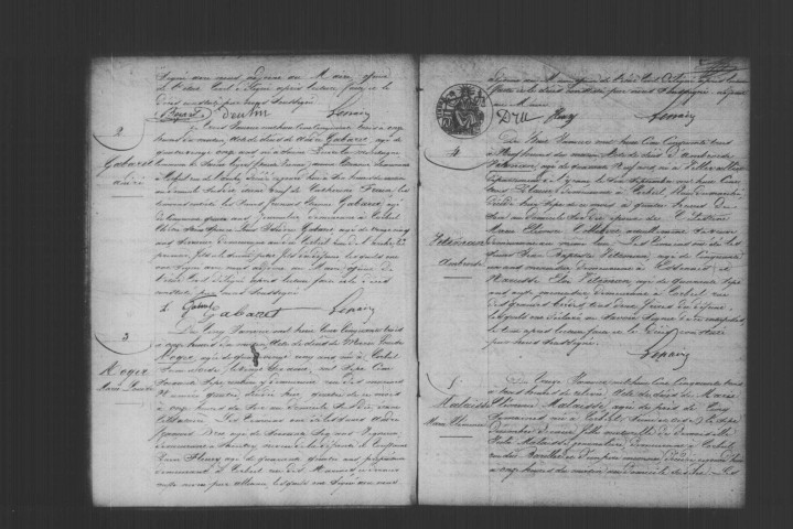 CORBEIL. Décès : registre d'état civil (1853). 