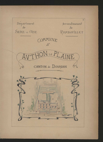 AUTHON-LA-PLAINE (1899). 11 vues de microfilm 35 mm en bandes de 5 vues. 