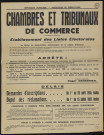 Seine-et-Oise [Département]. - Elections à la Chambre et des Tribunaux de commerce. Etablissement des listes électorales (10 mars 1955).