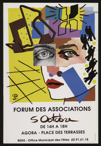 EVRY. - Forum des associations, Agora d'Evry, 5 octobre 1997. 