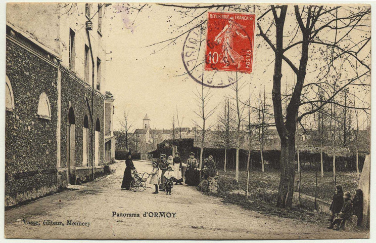 ORMOY. - Panorama d'Ormoy [Editeur Vasse, 1909, timbre à 10 centimes]. 