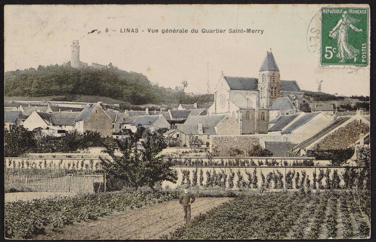 Linas.-  Vue générale du quartier Saint-Mérry [1907-1920]. 
