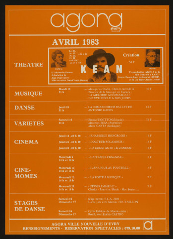 EVRY. - Agora d'Evry : programme, avril 1983. 