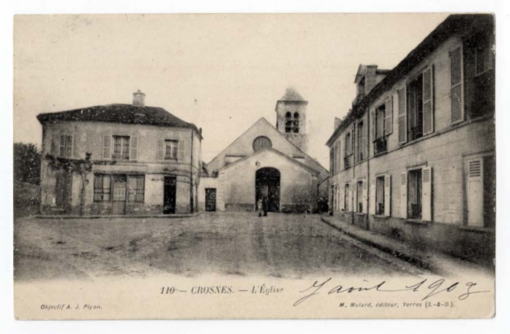 CROSNE. - L'église, Mulard, 1903. 