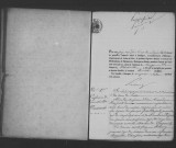 CONGERVILLE. Naissances, mariages, décès : registre d'état civil (1861-1875).