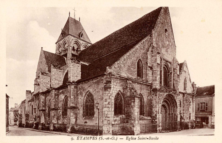 ETAMPES. - Eglise Saint-Basile [Editeur Rameau, sépia]. 