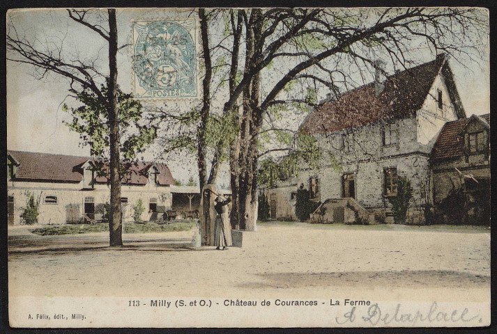 Courances.- Château de Courances : la ferme [1904-1910]. 