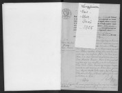 LONGJUMEAU. - Naissances, mariages, décès : registre d'état civil. 