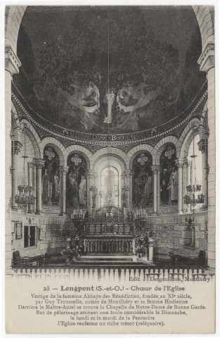 LONGPONT-SUR-ORGE. - Basilique. La chapelle Notre-Dame-de-Bonne-Garde. Edition Desgouillons. 