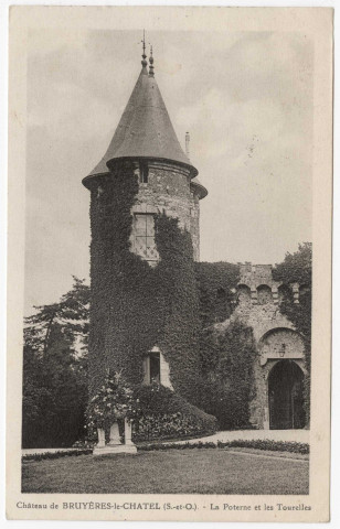 BRUYERES-LE-CHATEL. - Le château. La poterne et les tourelles, Deflers, 1936, 4 mots, 50 c, ad. 