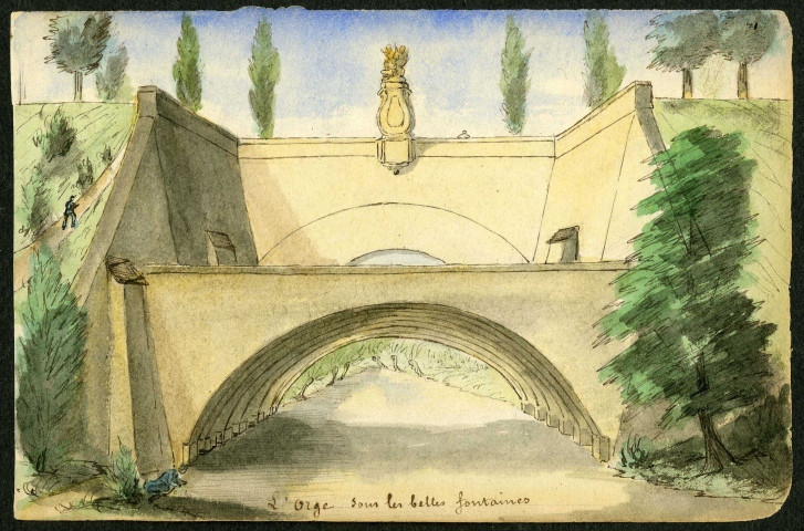 L'ORGE au pont des Belles Fontaines. 