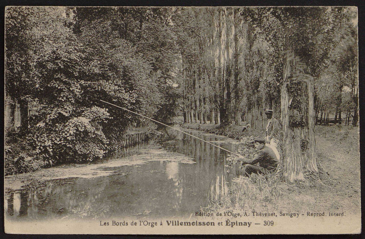 VILLEMOISSON-SUR-ORGE.- Les bords de l'Orge à Villemoisson et Epinay [1904-1910].