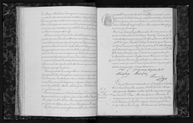 FORET-SAINTE-CROIX (LA). Naissances, mariages, décès : registre d'état civil (1861-1875). 