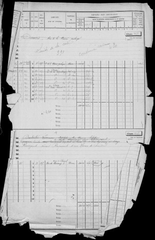 VIRY-CHATILLON. - Matrice des propriétés bâties : cases 1 à 432 [cadastre rénové en 1975]. 