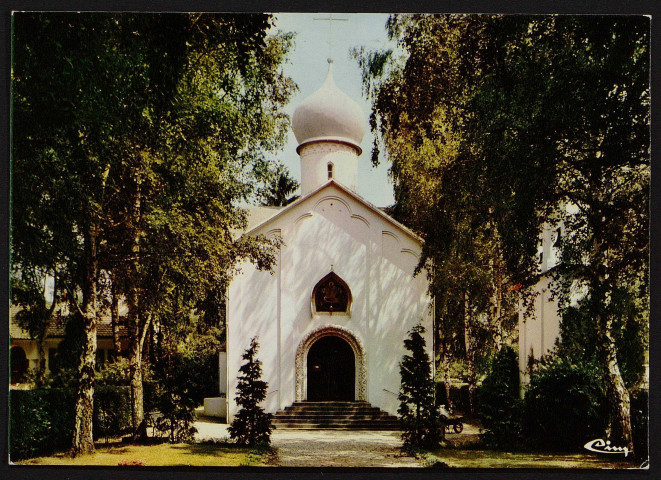 SAINTE-GENEVIEVE-DES-BOIS.- La chapelle orthodoxe russe. Notre-Dame de l'Assomption. 